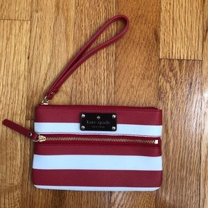 Kate Spade Striped Wristlet